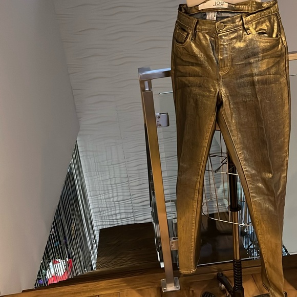gorgeous metallic gold skinny jeans - Picture 1 of 3